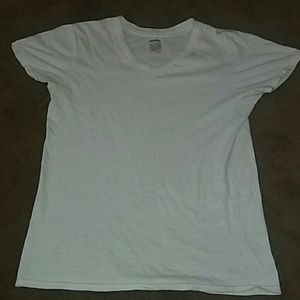 White t shirt men V neck t shirt
